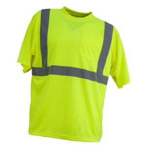 Urgent T-shirt ostrzegawczy żółty 
